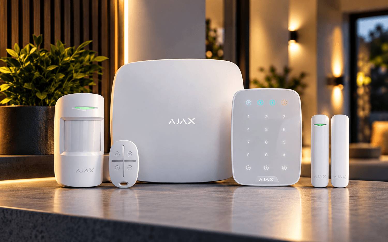 Illustrative wireless intruder alarm equipment