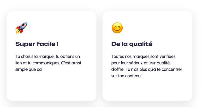 super facile, de la qualité