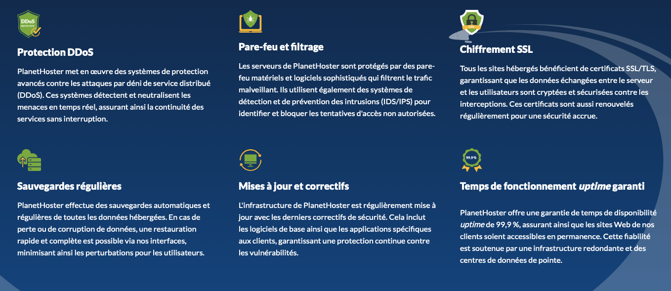 les avantages de l'hébergement planet hoster