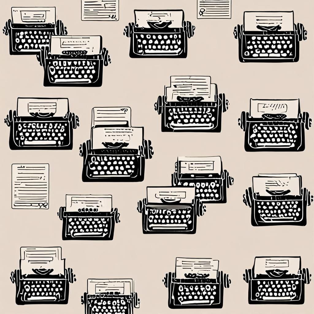 typewriter paper cards