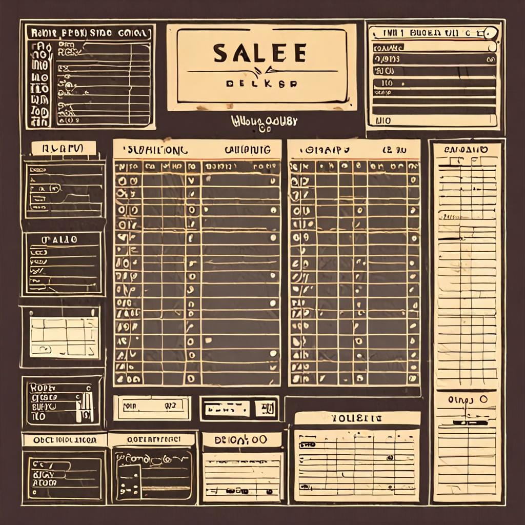 vintage sales ledger