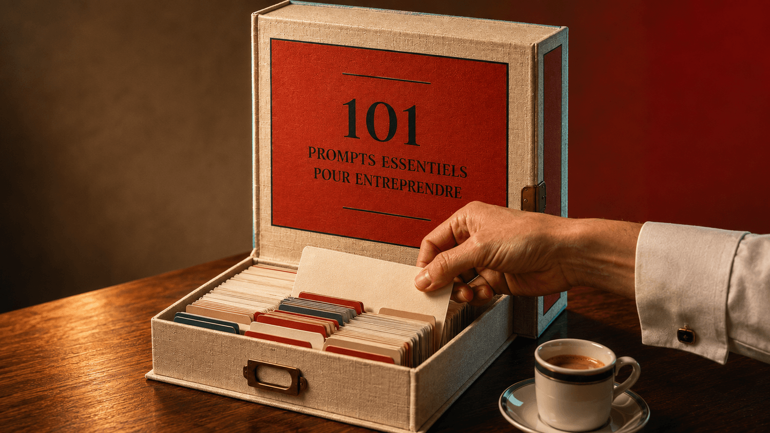 luxury 1960s prompt card box