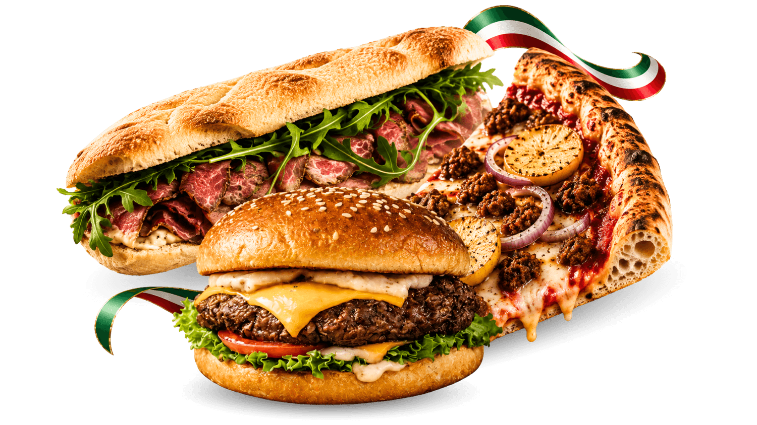 Smash burger et pizza