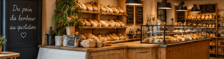 Intérieur de la boulangerie La Mie Dorée