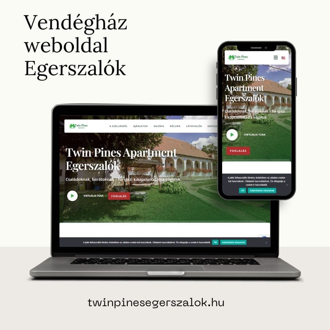 Vendégház weboldal Egerszalók