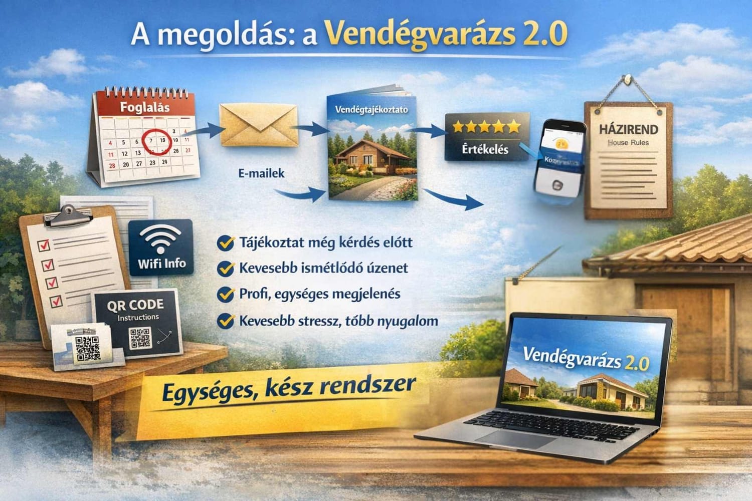 vendégvarázs 2.0 vendégkommunikációs rendszer vendégházaknak