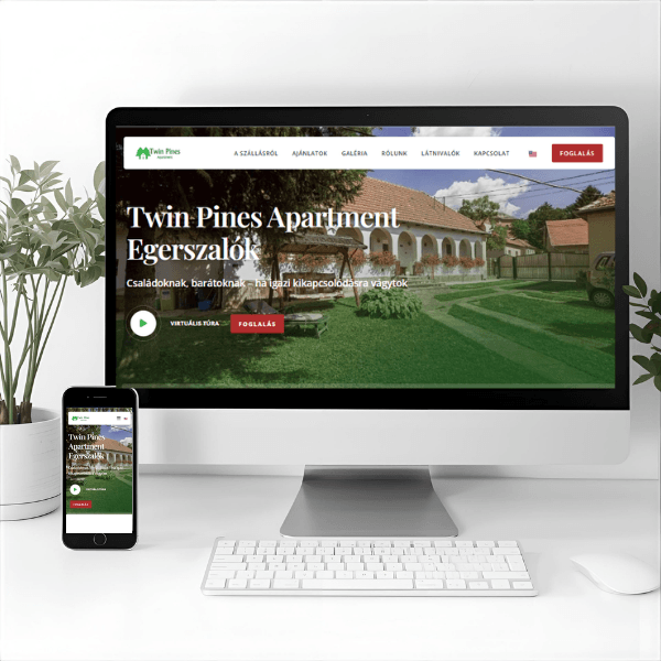 vendégház honlap modern szállásadó