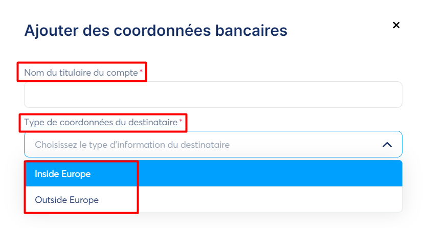 Paramètres de paiement