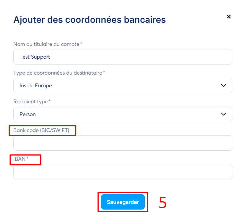 Paramètres de paiement