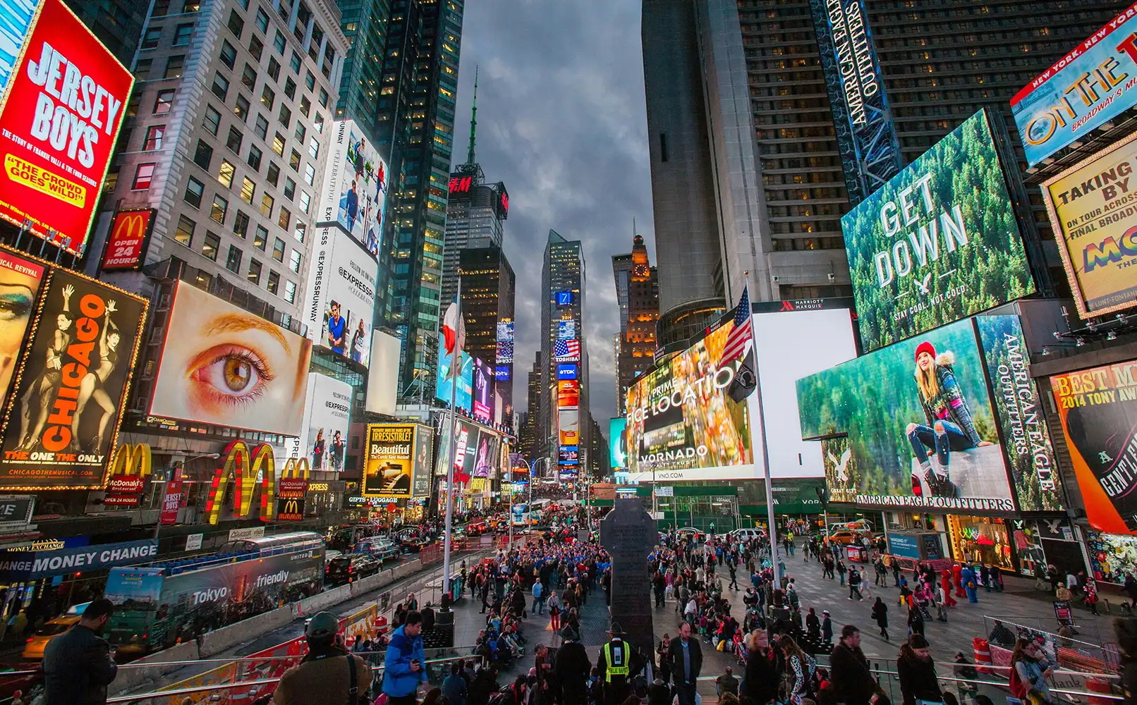 Times Square traditional marketing billboards
