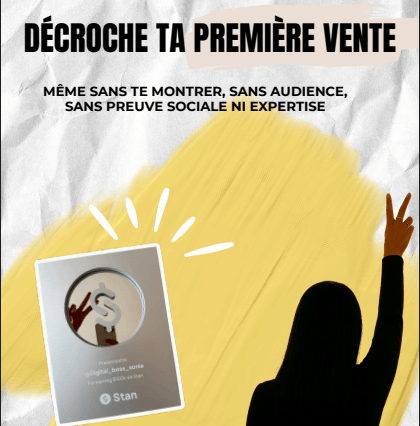 Décroche ta première vente