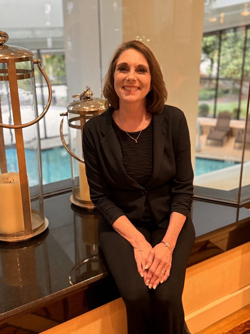 Jennifer Sauer seated in a welcoming indoor setting