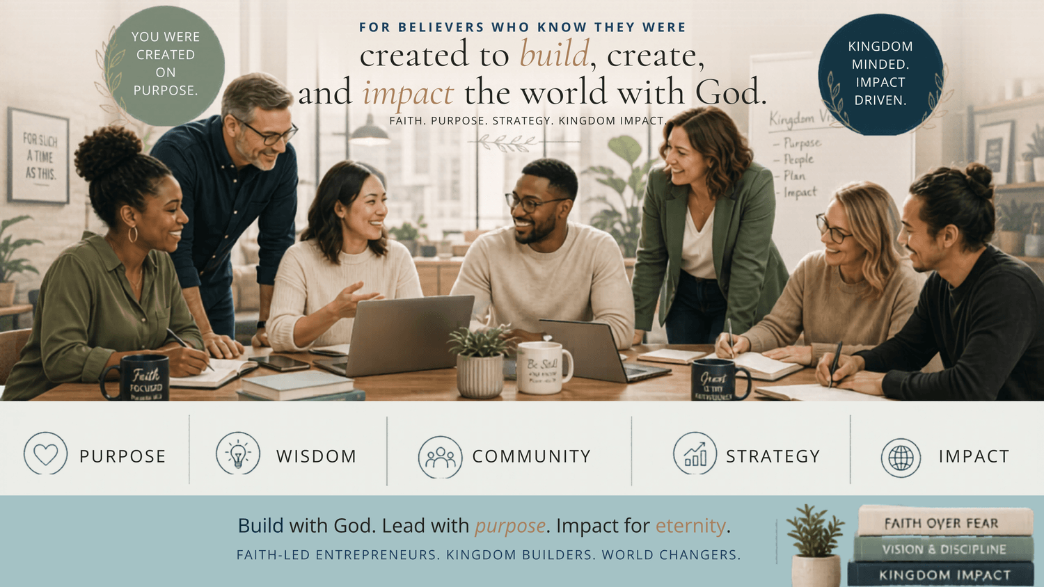 International Christian community for Kingdom entrepreneurs, leaders and innovators to collaborate and partner