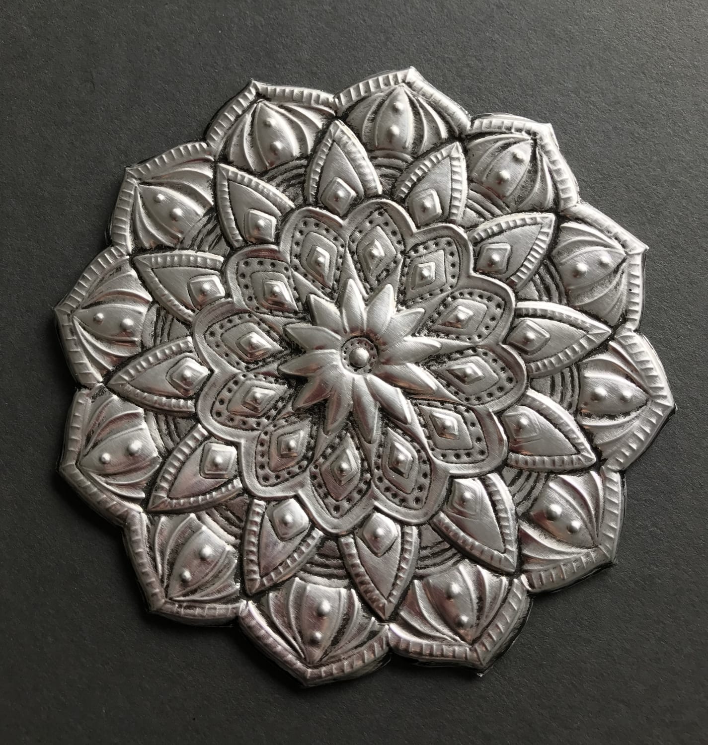 Create your own embossed metal mandala with ease
