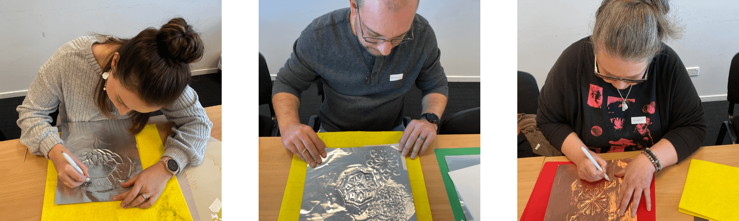 How to emboss metal and pewter with confidence