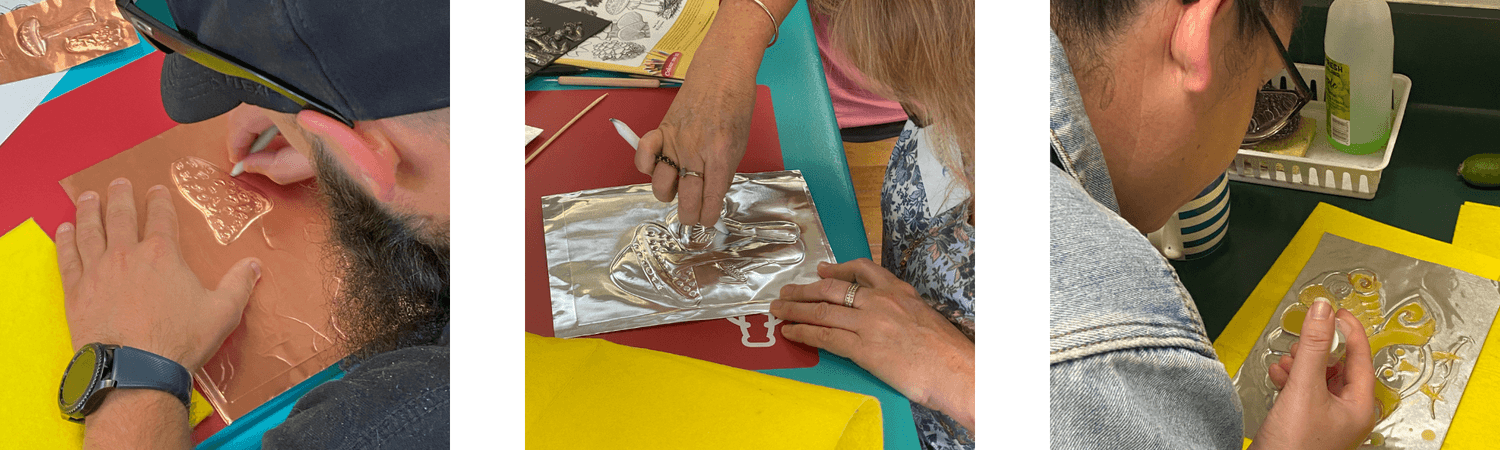 Basic metal embossing and pewter art techniques for beginners