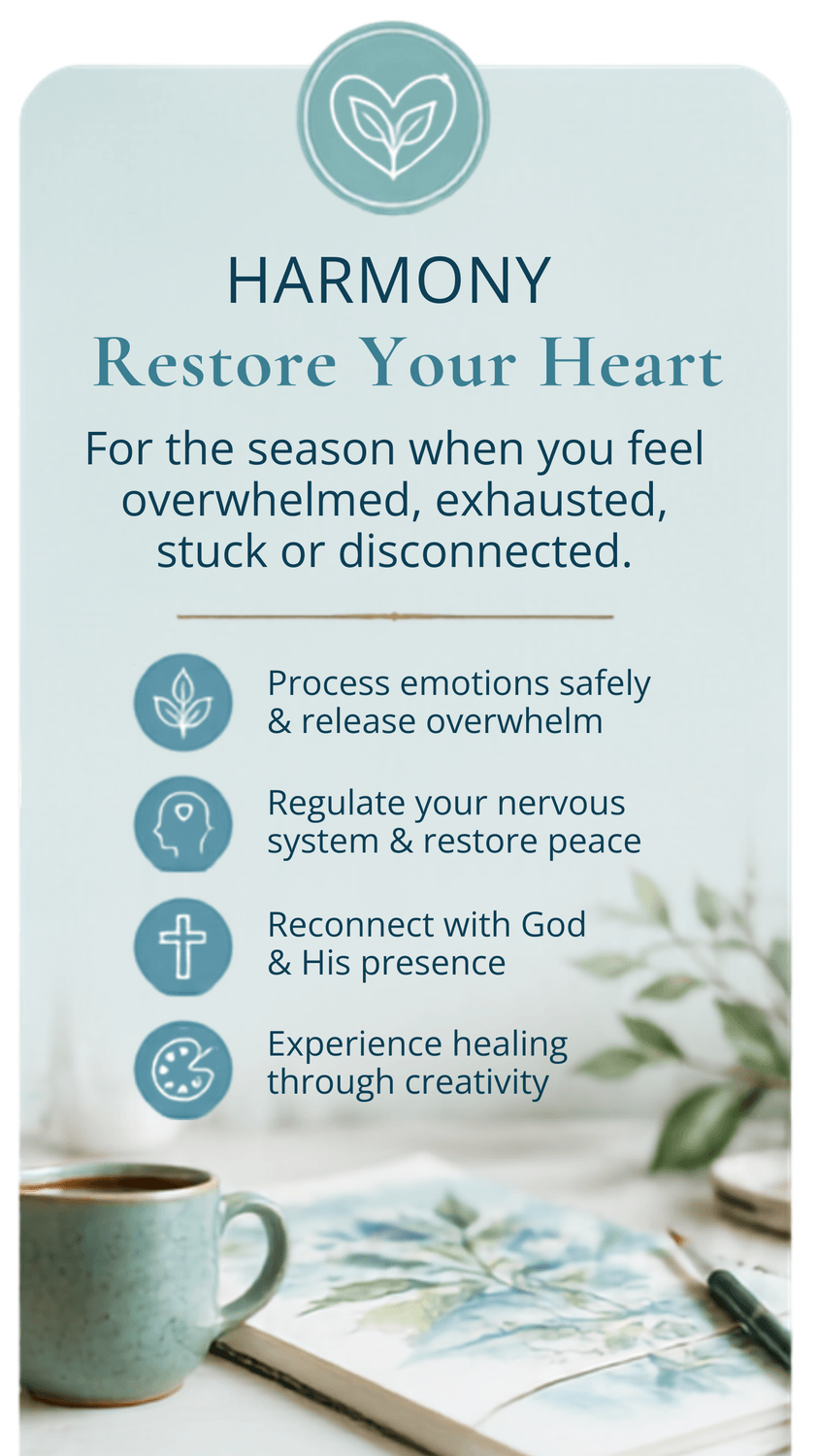 Harmony Creative restoration programme for Christians who feel exhausted, stuck or disconnected