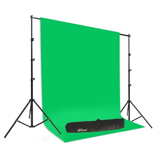 HIFFIN® Green Screen Backdrop with Stand, 8FT X 12FT Wide Green Screen Backdrop with 9 FT x 9 FT Wide Photo Backdrop Stand