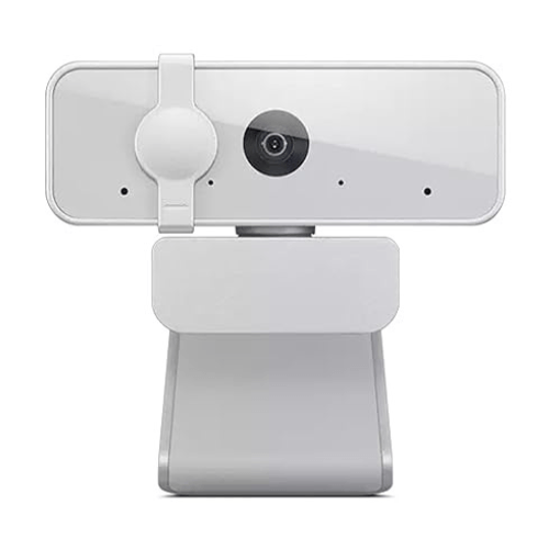Lenovo 300 FHD Webcam with Full Stereo Dual Built-in mics | FHD 1080P 2.1 Megapixel CMOS Camera |Ultra-Wide 95° Lens, 4X Digital Zoom | 360 Rotation | Flexible Mount