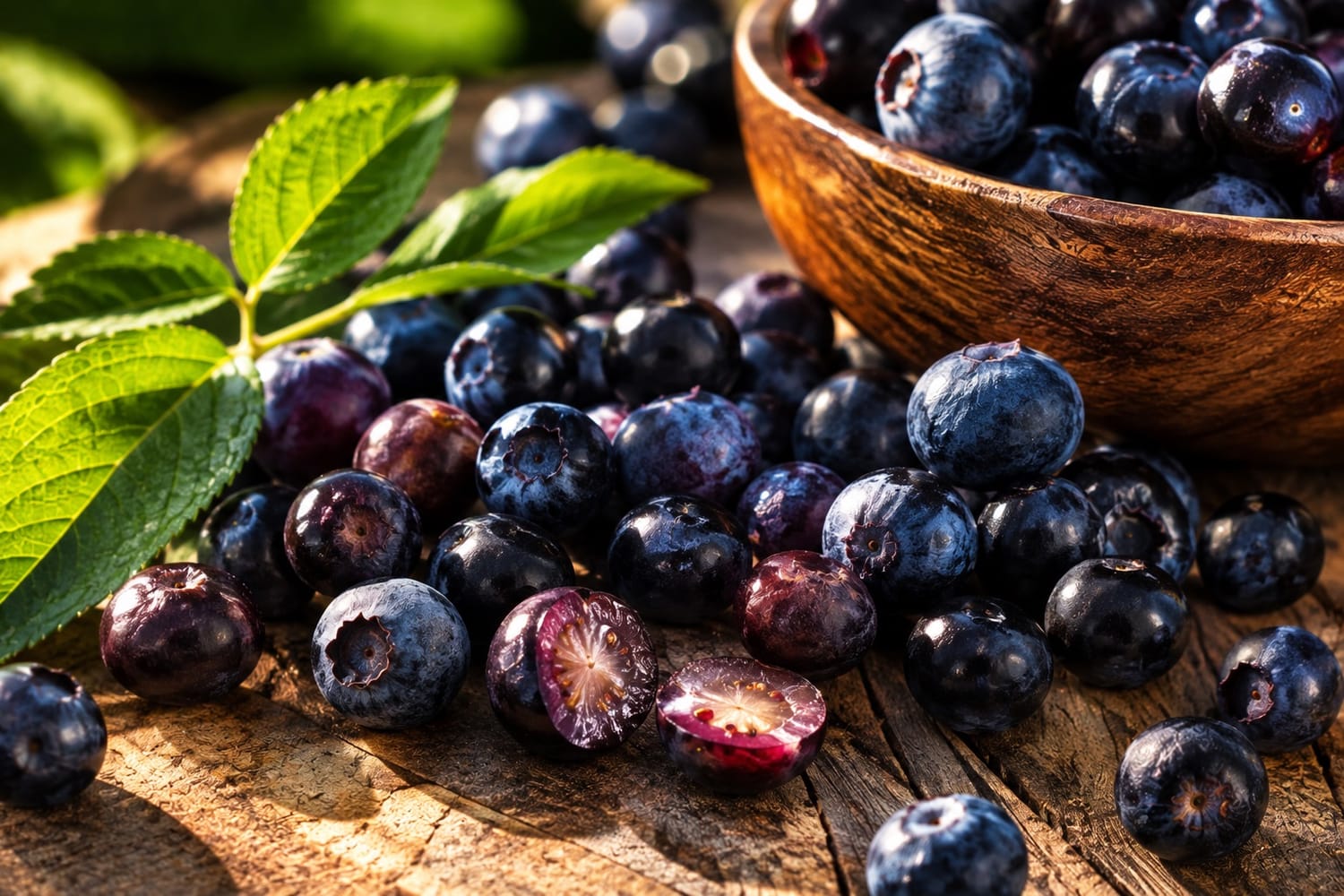 Fresh bilberries and blueberries as antioxidant-rich foods for eye health