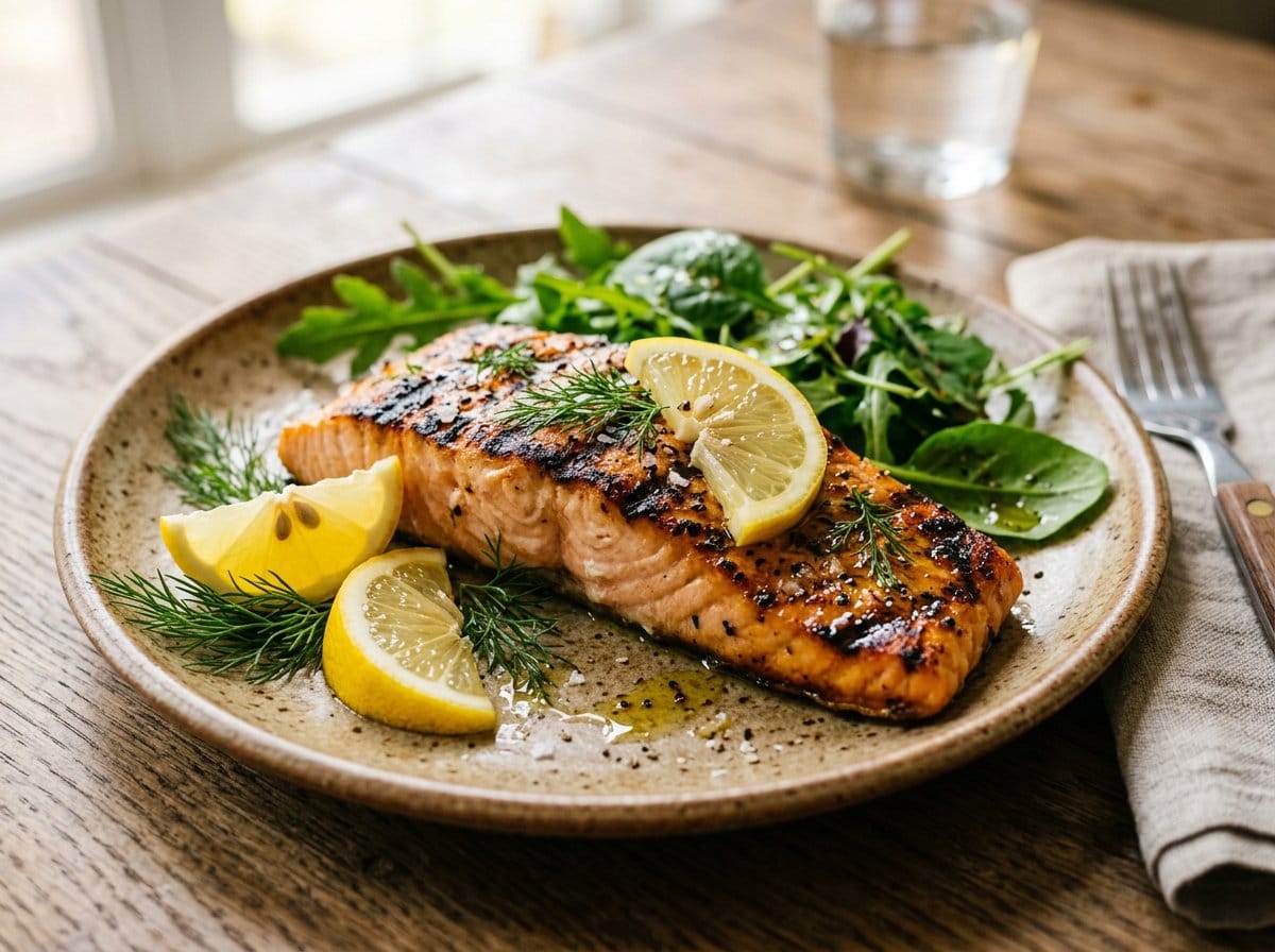 Salmon — rich in DHA and EPA omega-3 fatty acids essential for brain structure