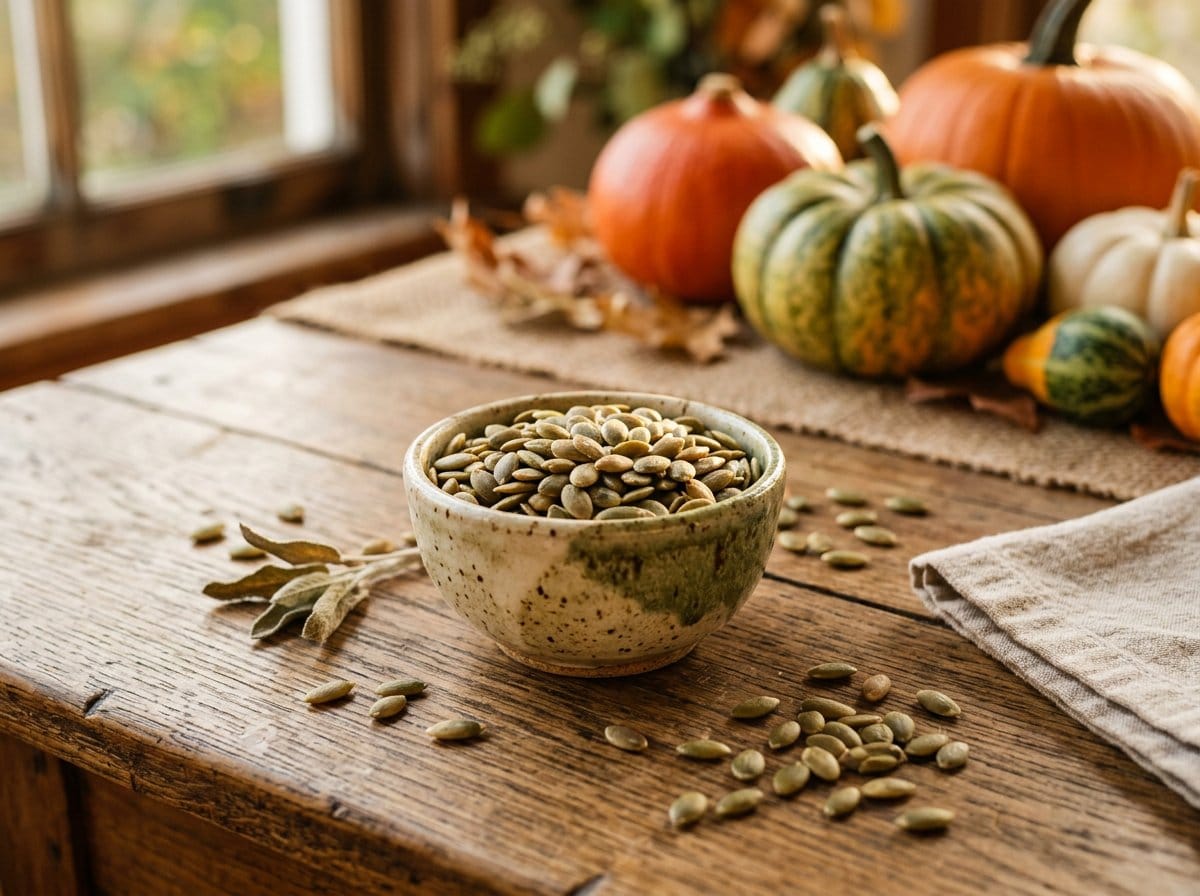 Pumpkin seeds — zinc is crucial for memory, magnesium for learning