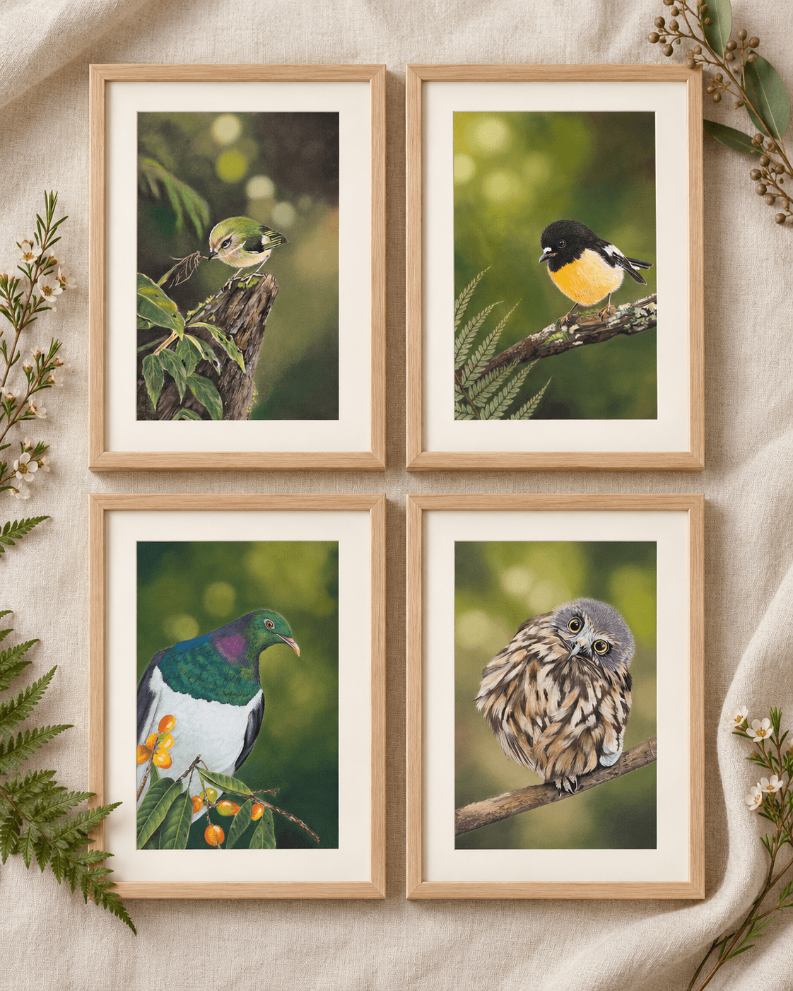 Karen photographing birds in a hedgerow