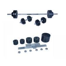 set gantere plus haltera Spartan 50 kg