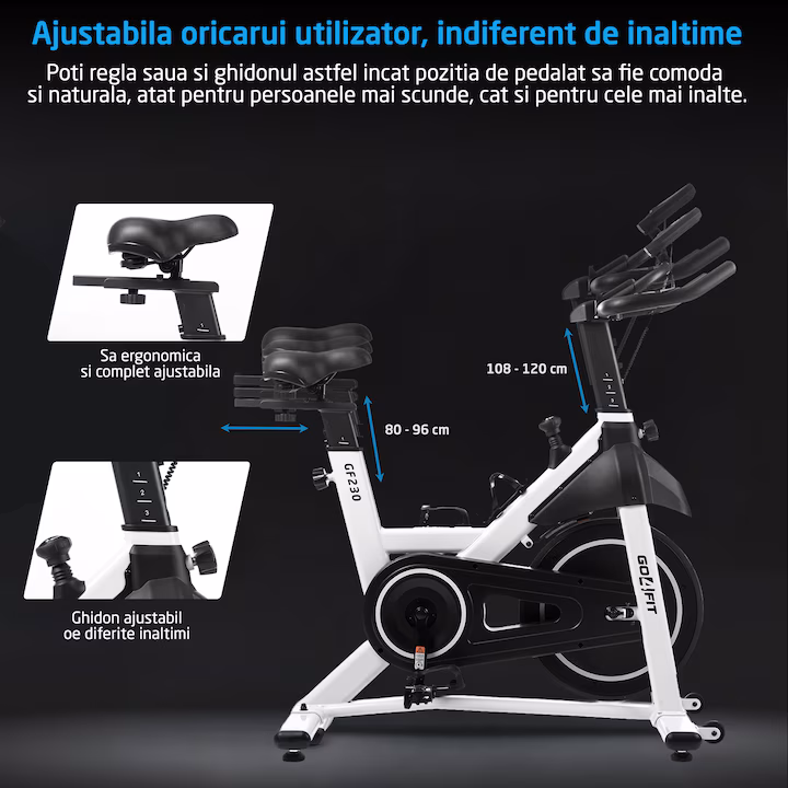 bicicleta spinning go4fit gf230