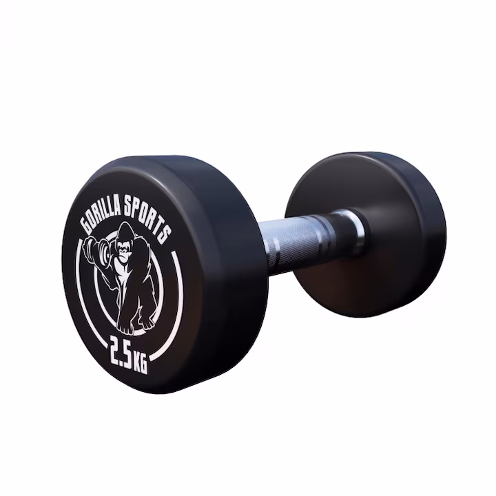 gantera rotunda fixa 2.5 kg gorilla sports