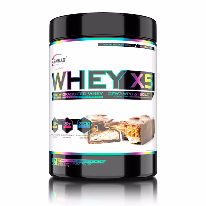 proteina din zer izolt whey x5 genius nutrition