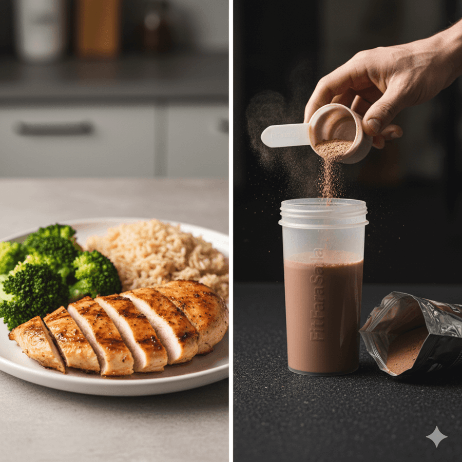 antrenor fitfarasala comparatie mancare solida versus shake proteine pentru masa musculara