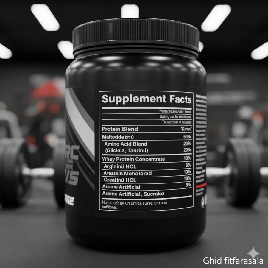 eticheta suplimente proteine masa musculara ghid analiza ingrediente  pentru evitarea amino spiking