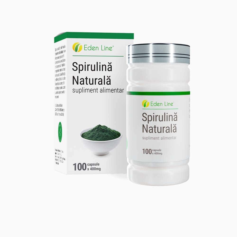 spirulina naturala 100 de capsule eden line