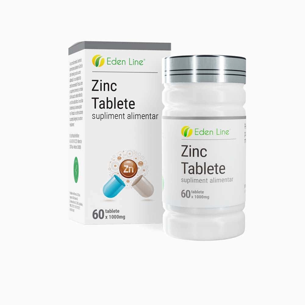 zinc tablete naturale 100 buc eden line