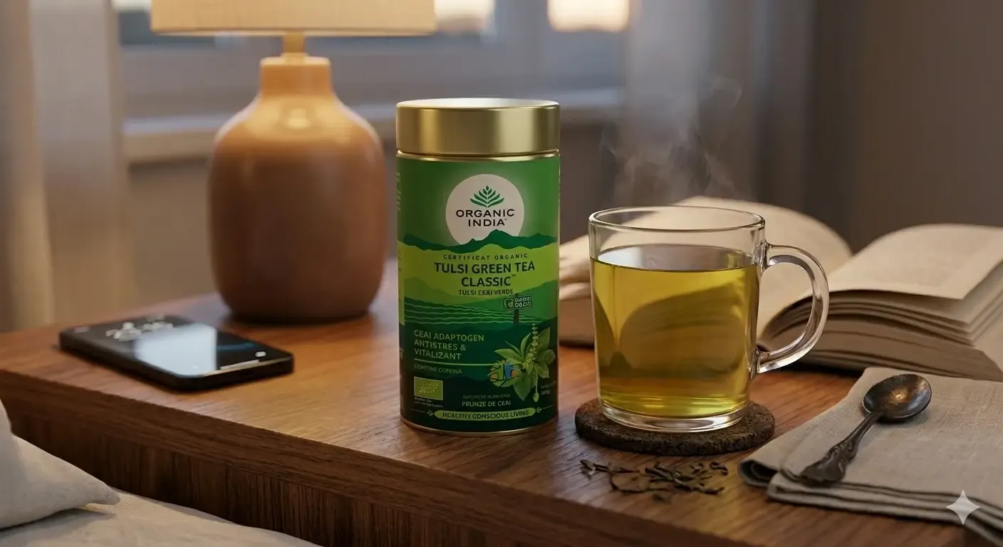 ceai verde organic india in cana pe masa facut acasa