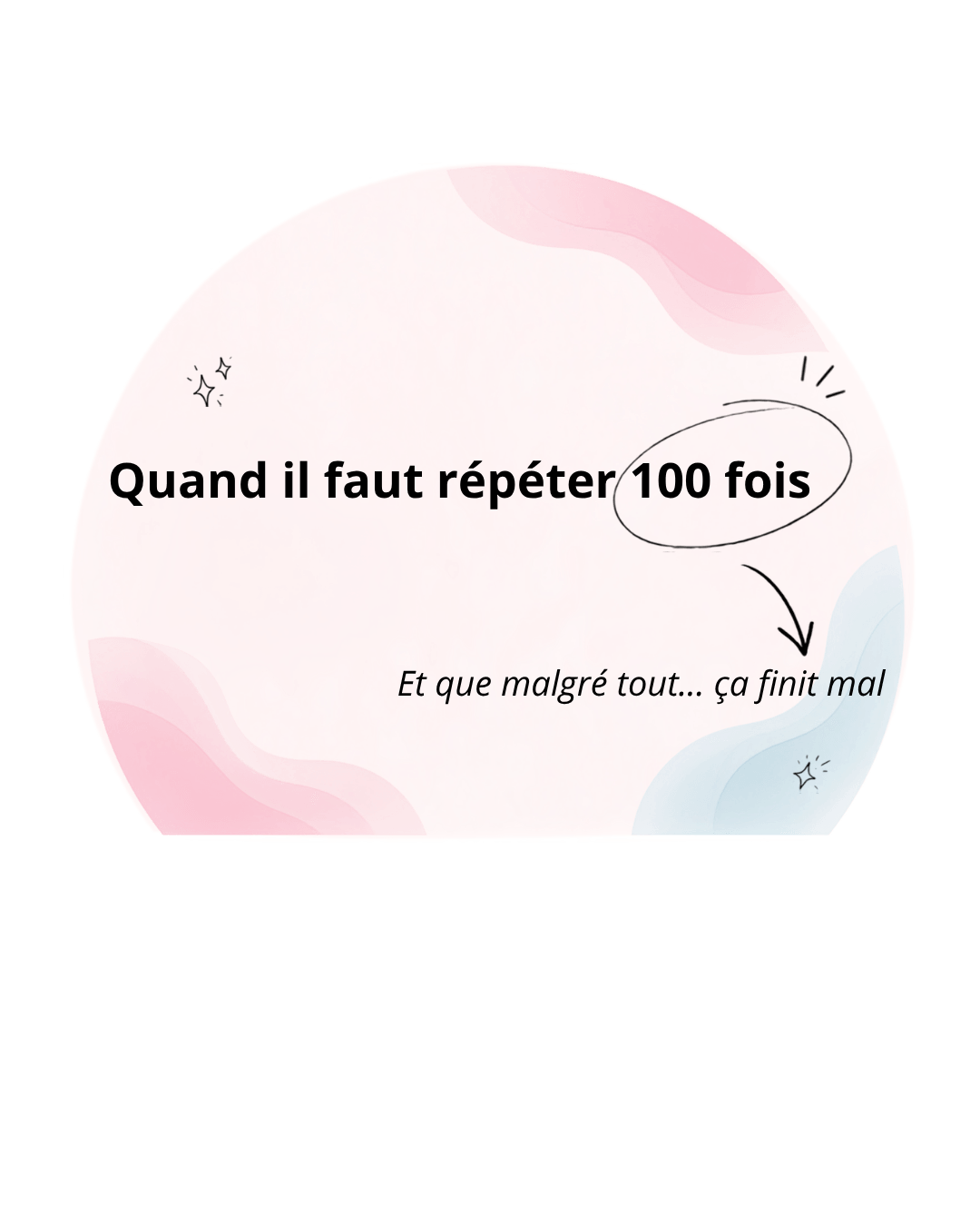 Illustration de l'atelier TDAH "Quand il faut répéter 100 fois"