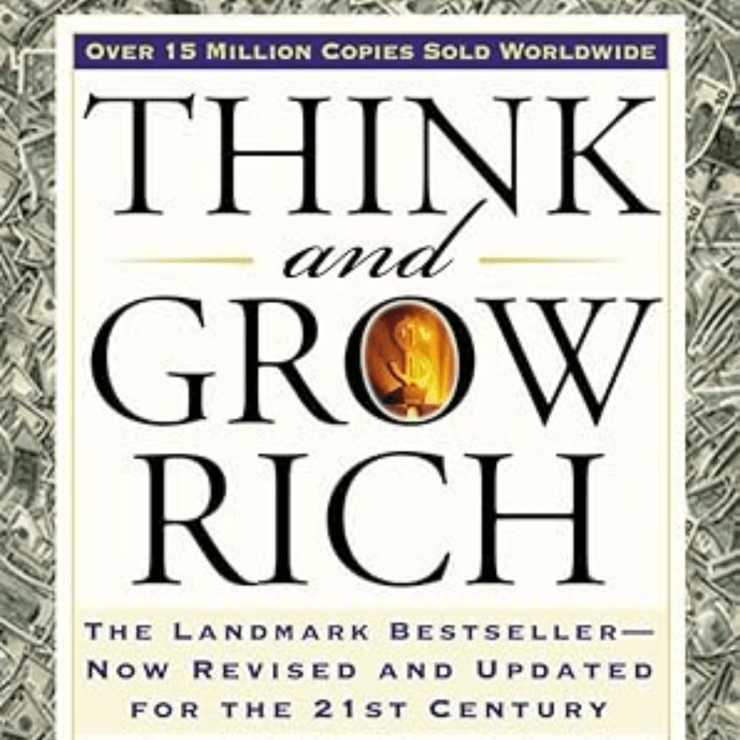 Think and Grow Rich book cover by Napoleon Hil