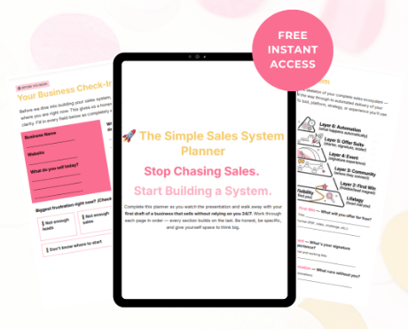 Simple Sales Strategy Planner