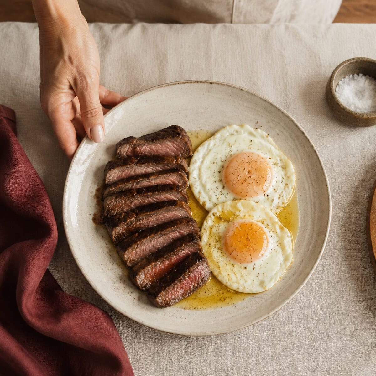 Real-food meal showing the two jobs of healthy food: meeting real needs and avoiding unnecessary burden
