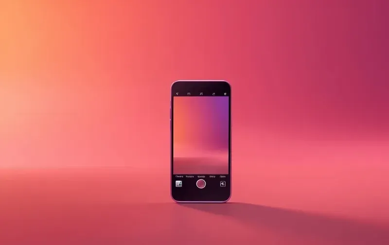 smartphone vertical video creation glowing