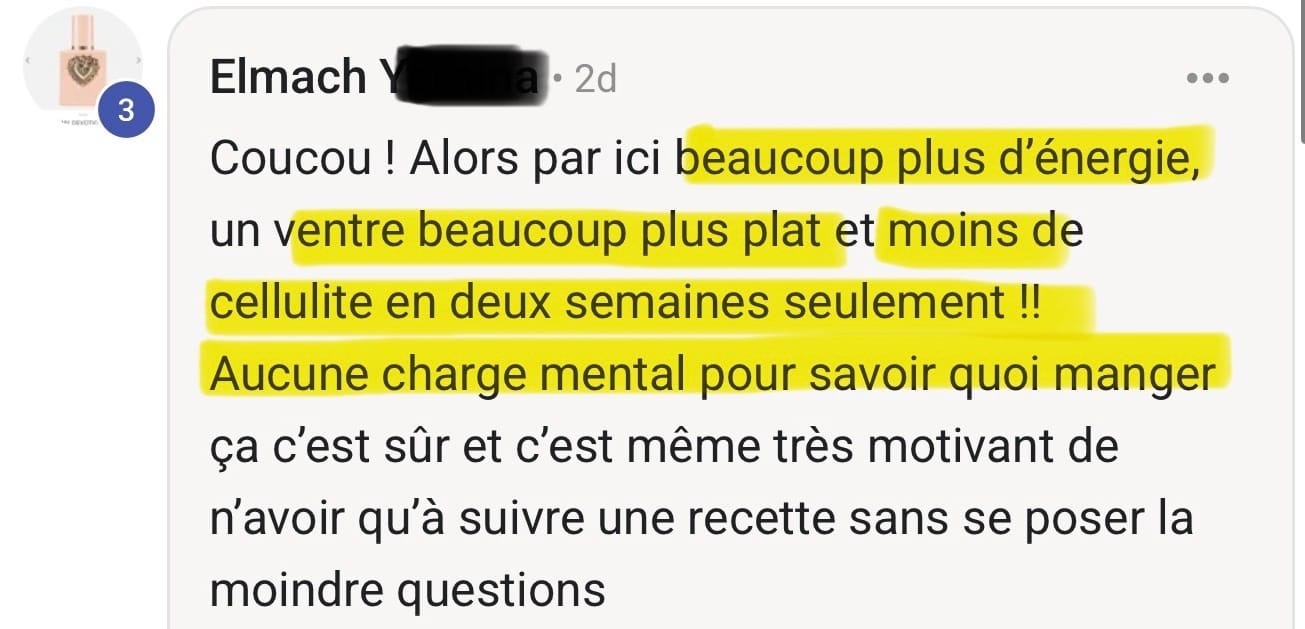Témoignage cliente Glow Booty screenshot 1