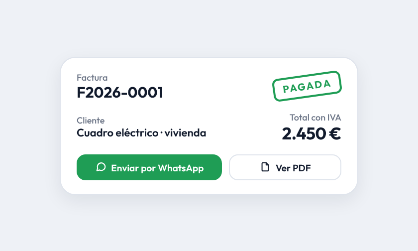 Factura automática en Instalo