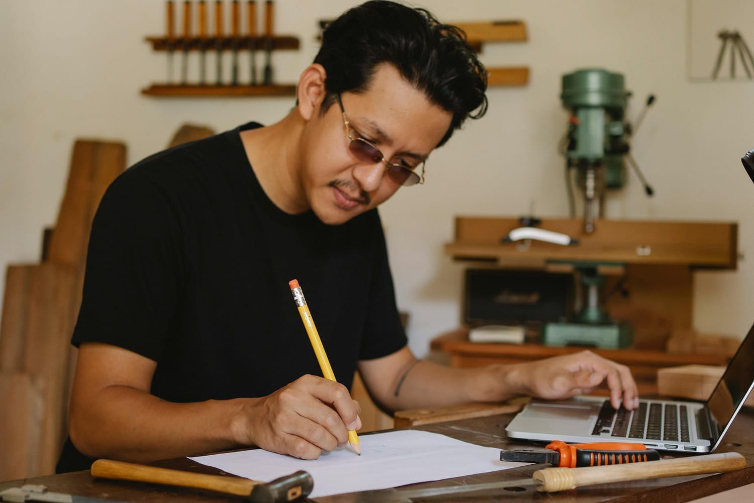 Small business owner using GovCon tools to stay organized and save time