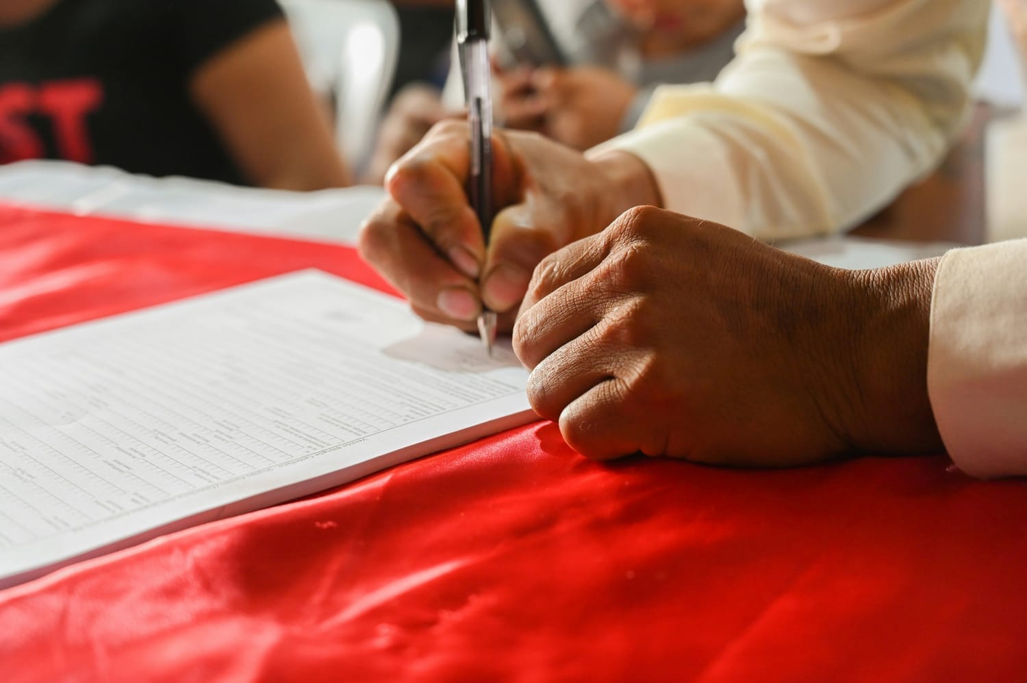Business owner registering their company on SAM.gov for government contracting