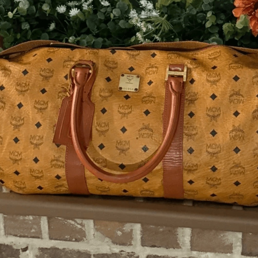 Pre-Loved MCM Visetos Tote Bag – Cognac