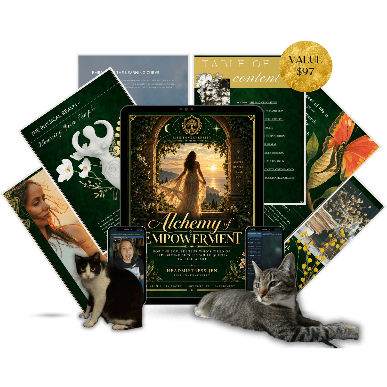 Alchemy of Empowerment guide by Headmistress Jen, RISE Innerversity