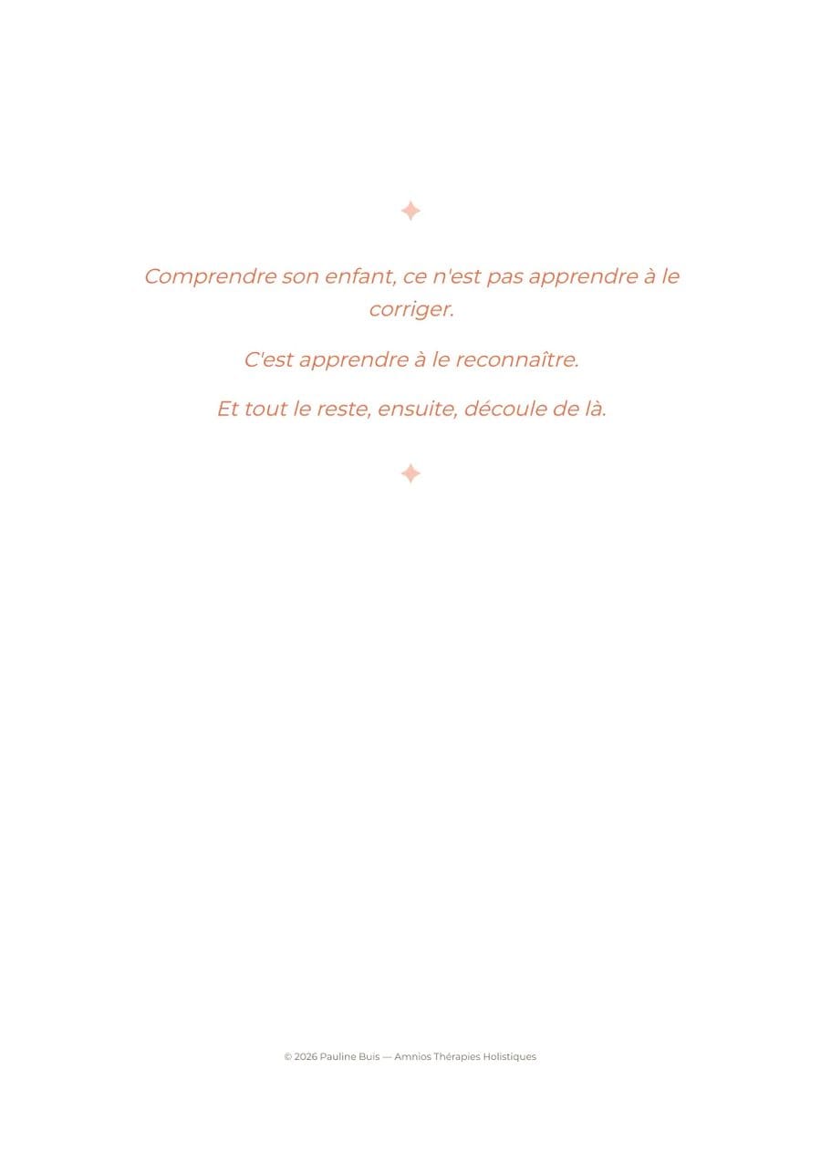 Page : comprendre son enfant, ce n’est pas apprendre à le corriger