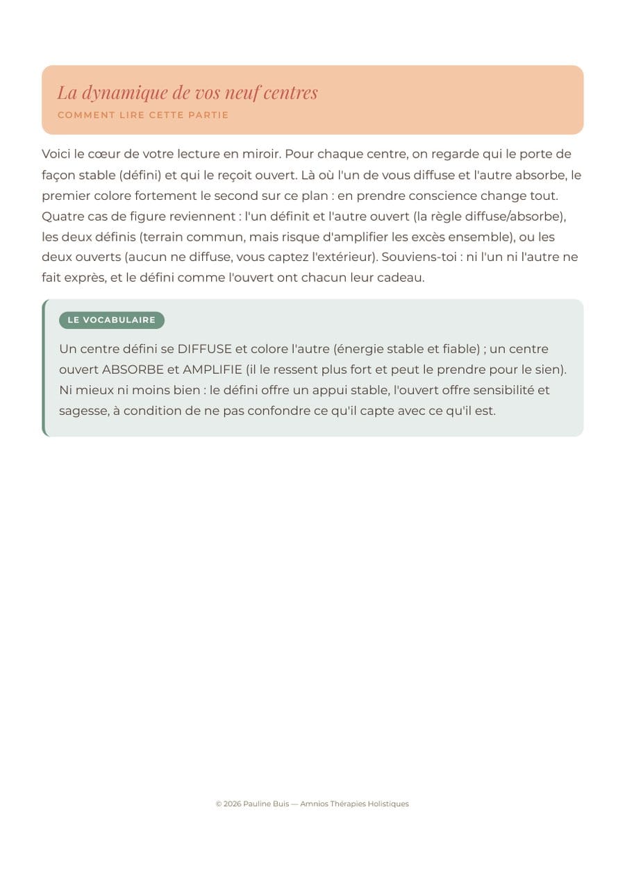 Page : la dynamique de vos neuf centres