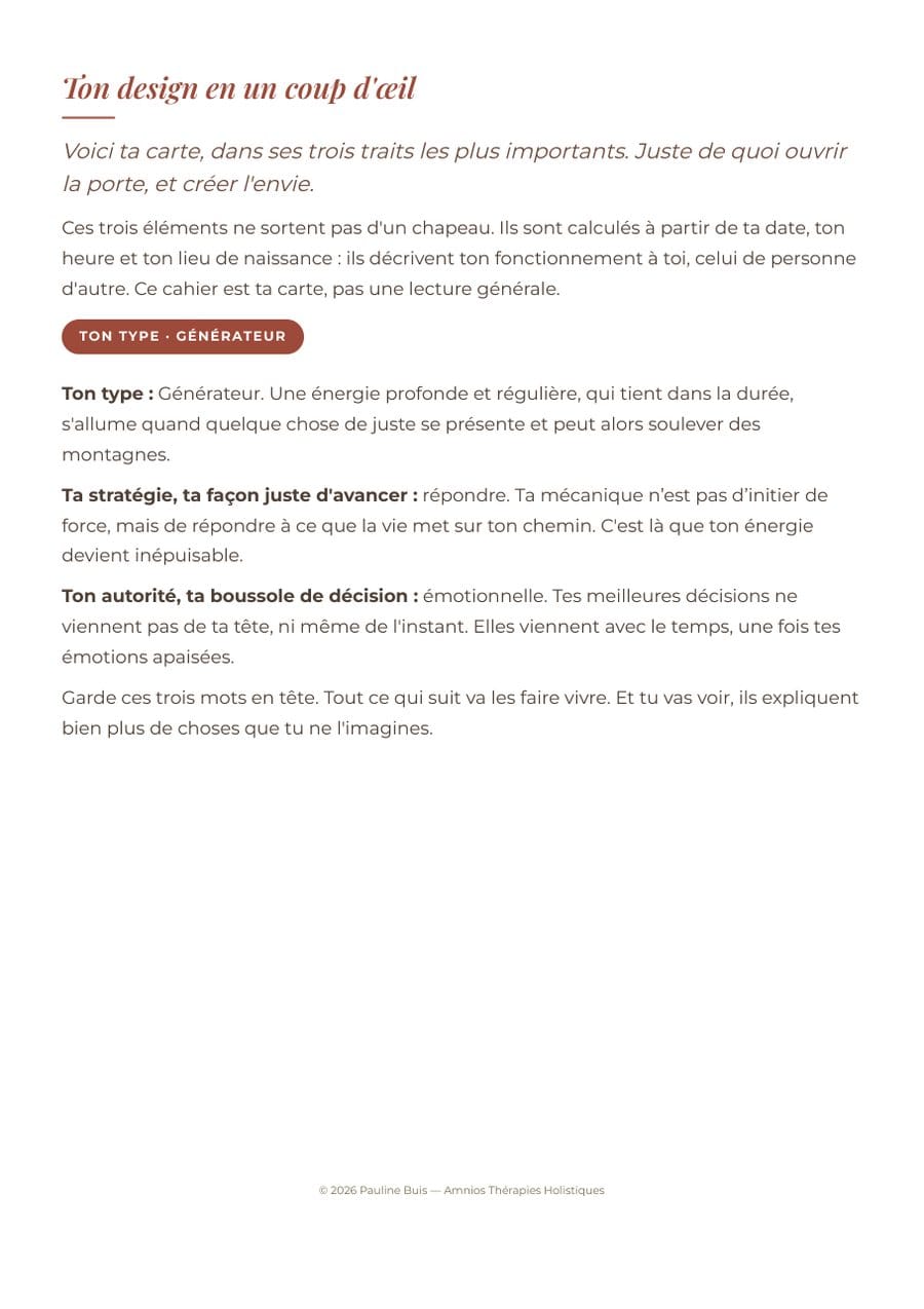 Page : ton design en un coup d’œil